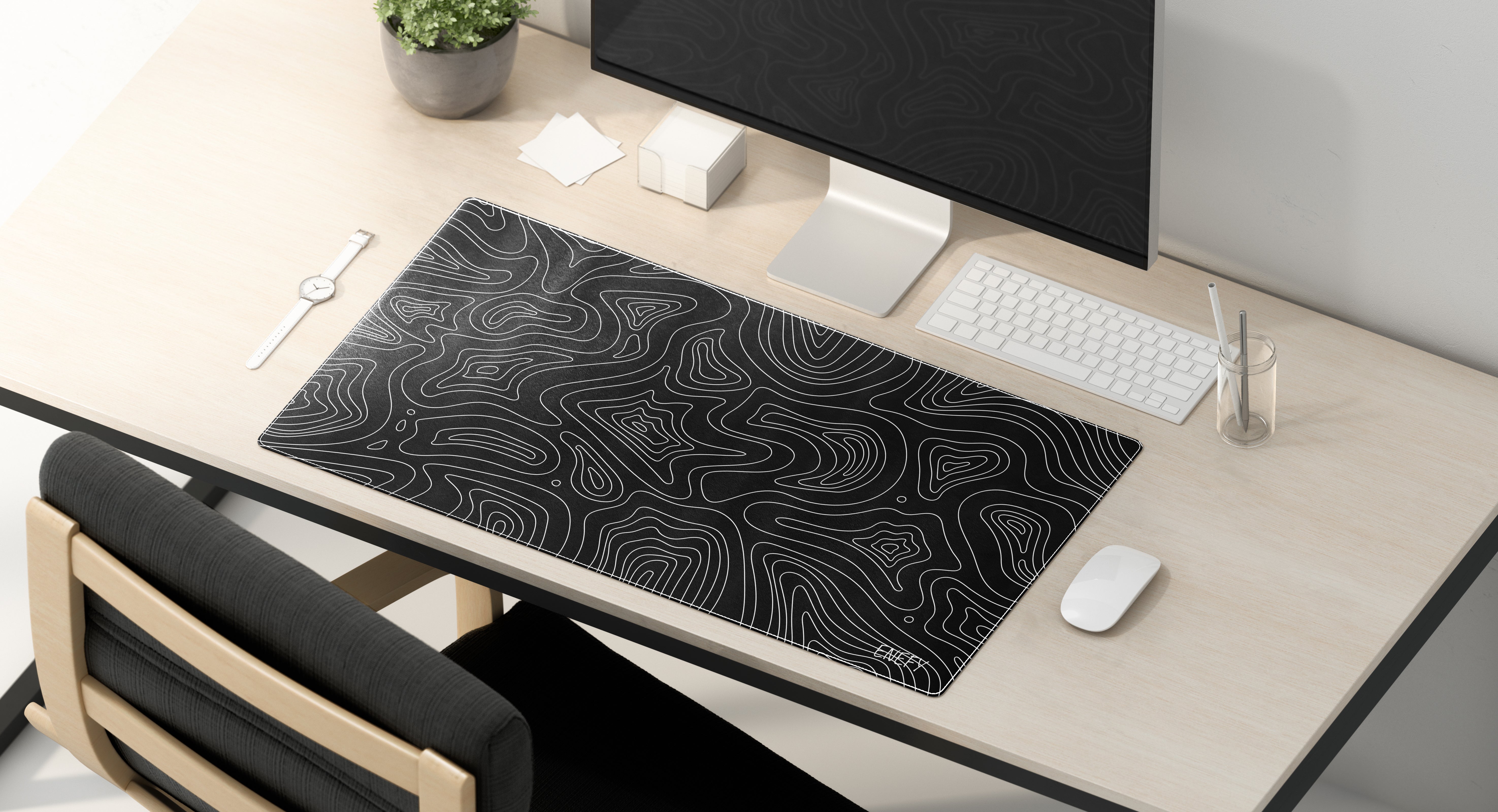 Mousepad Topography (Black)