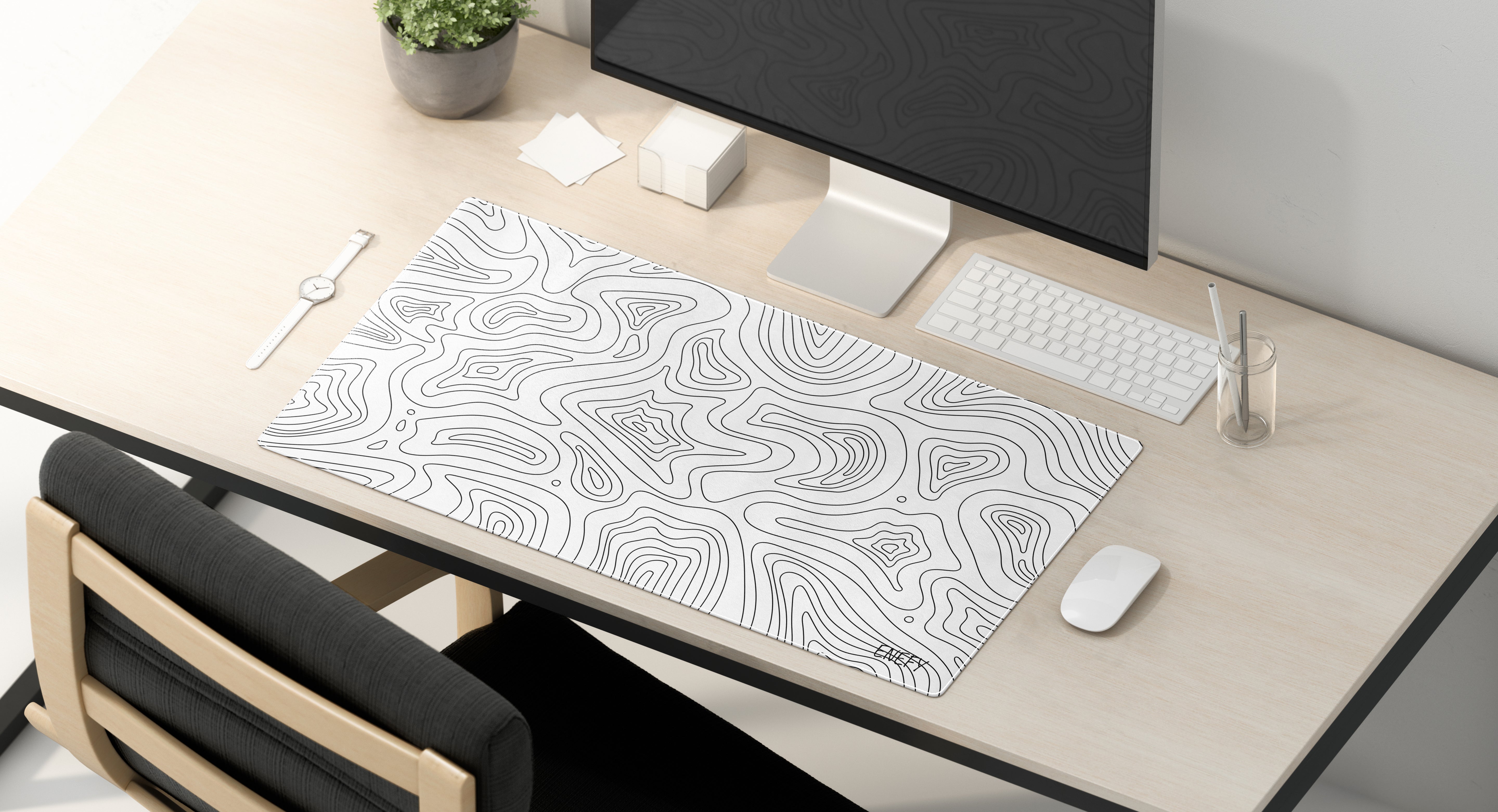 Mousepad Topography (White)